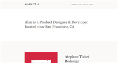 Desktop Screenshot of alanyeh.com